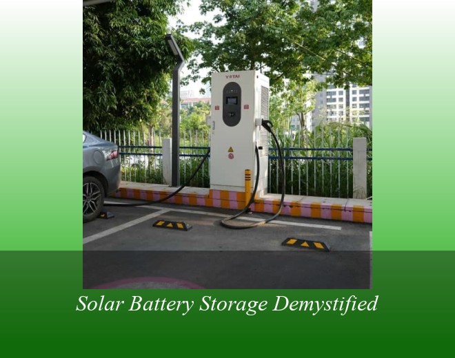 Solar Battery Storage Demystified